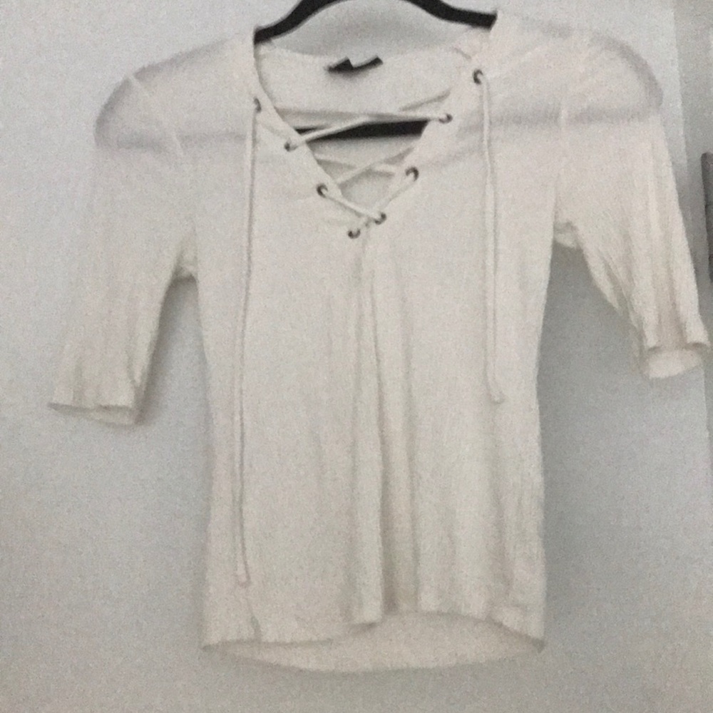 🐚 Ribbed mid sleeve top